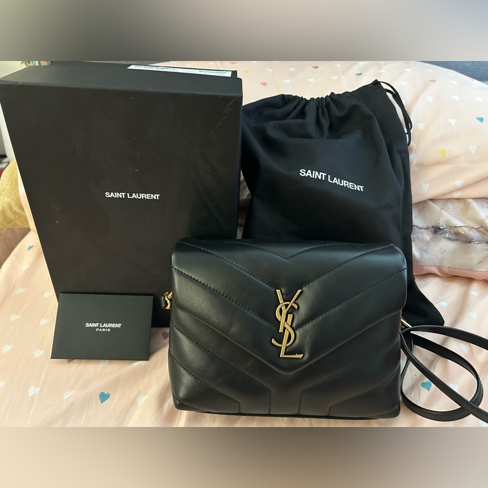 Authentic YSL Mini LouLou cross body.